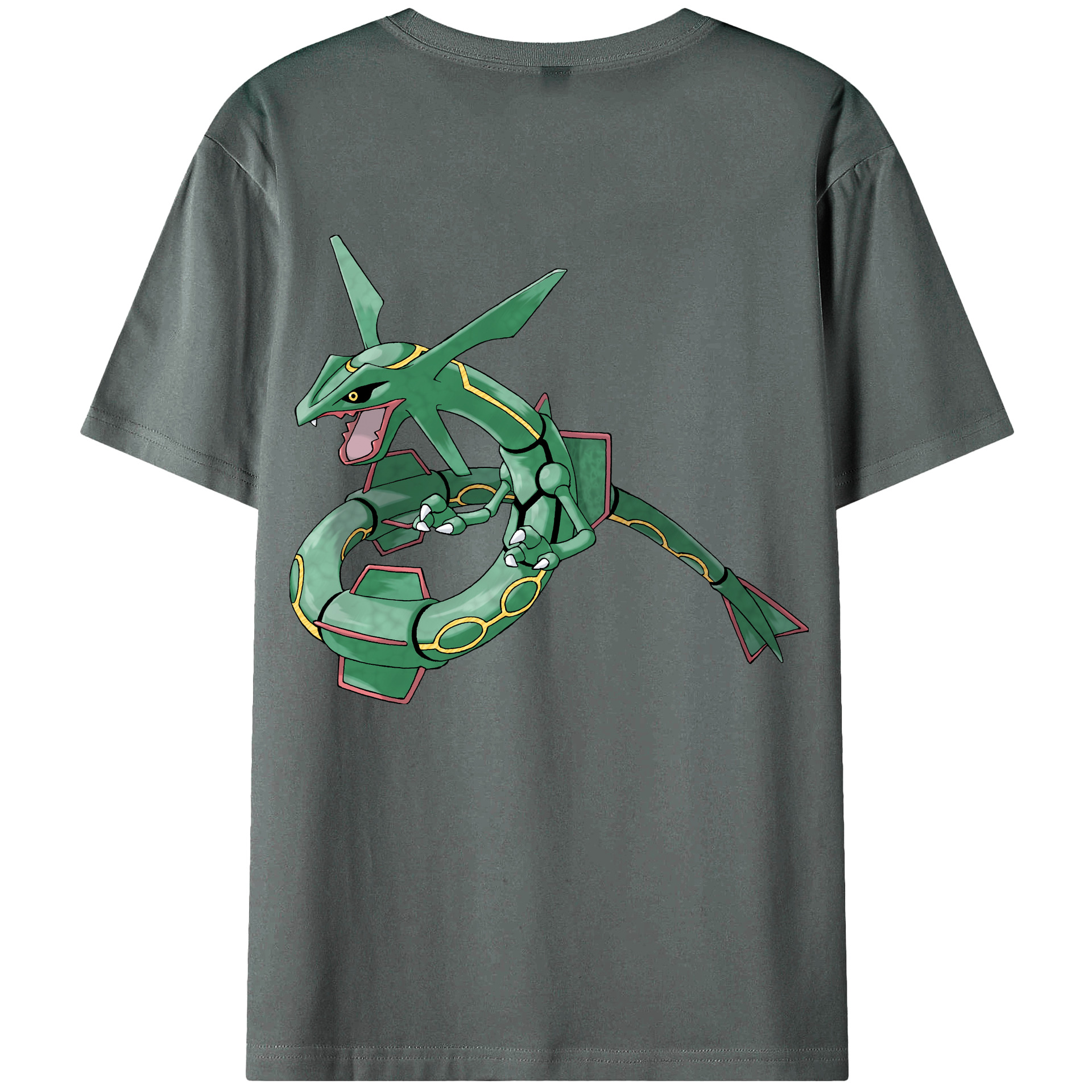 （画像用） ポケットモンスター Pokémon 綿100％ メンズ半袖Tシャツ（バックプリント） 通気性